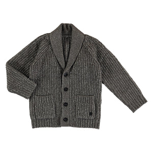 Brown Mix Grandpa Cardigan