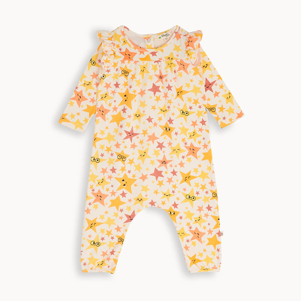 Stars Frill Shoulder Jumpsuit