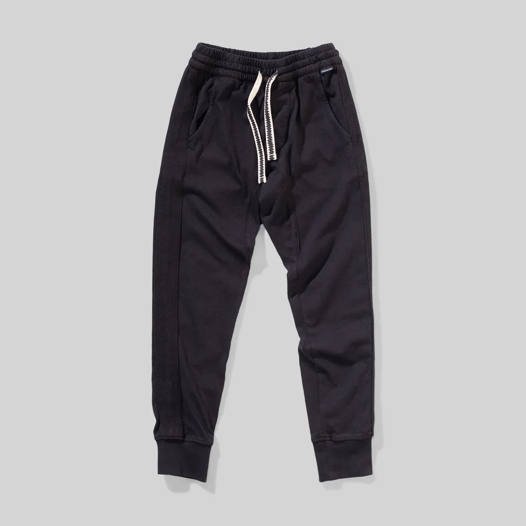 Soft Black Jersey Taped Pant