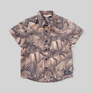 Swirl Short Sleeve Button Down