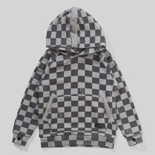 Load image into Gallery viewer, Charcoal Check Me Hoodie