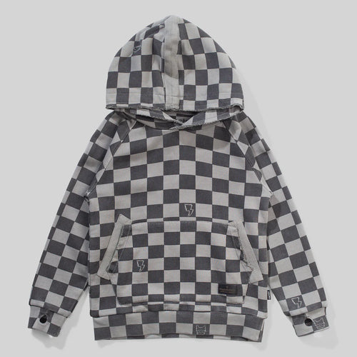 Charcoal Check Me Hoodie