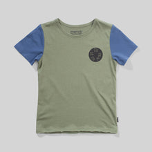 Load image into Gallery viewer, Olive and Dark Denim Creepy Tee
