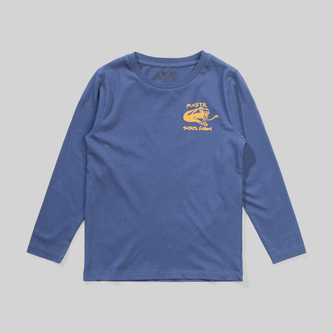 Dark Denim Band Of Snakes Long Sleeve Tee