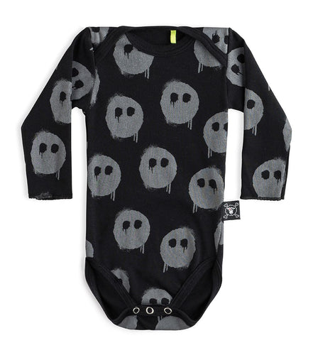 Black Melting Masks Bodysuit