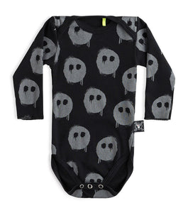Black Melting Masks Bodysuit
