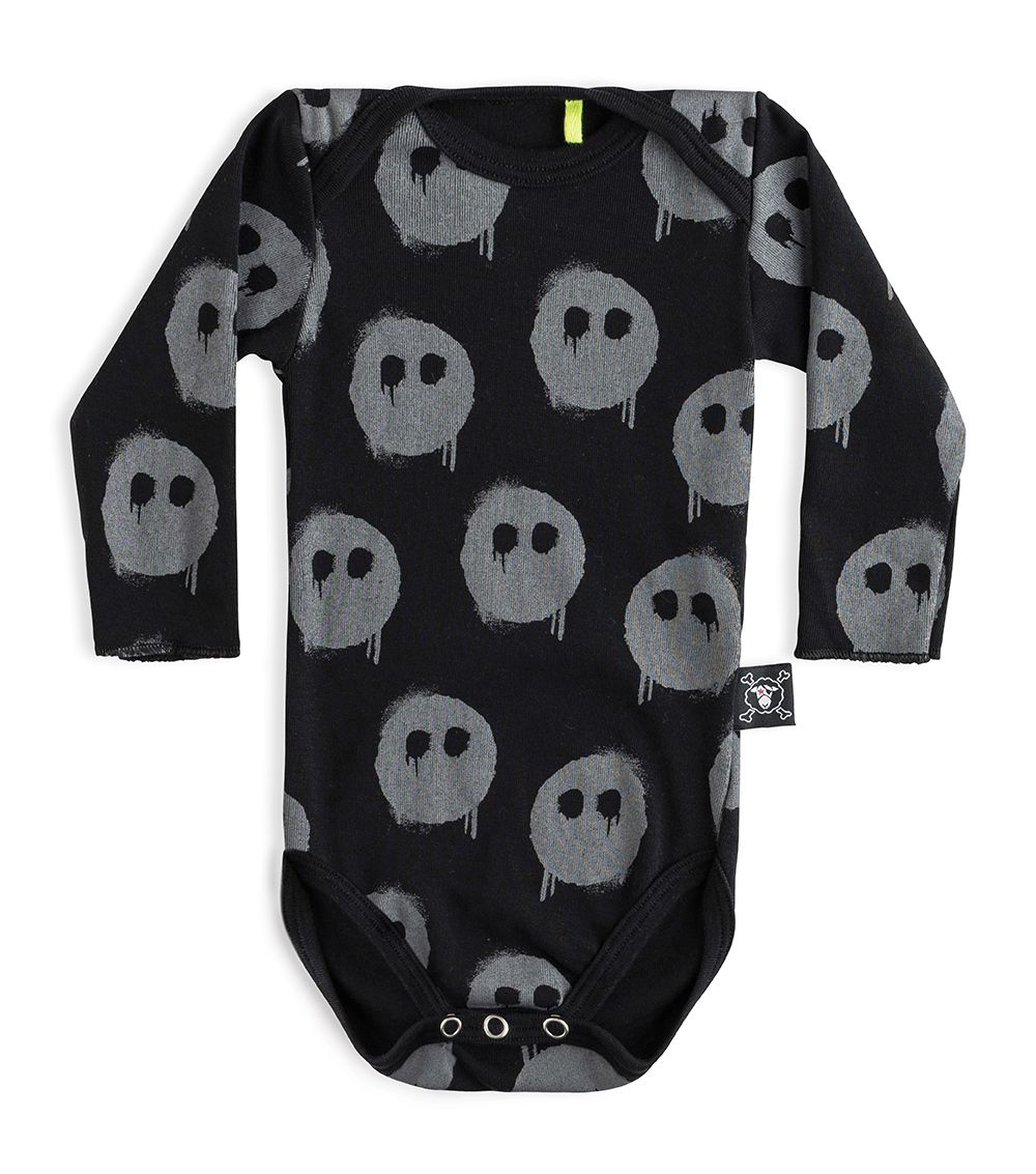 Black Melting Masks Bodysuit