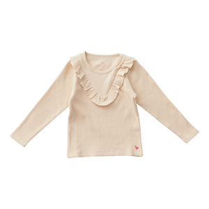 Cream Organic Ribbed Marley Top