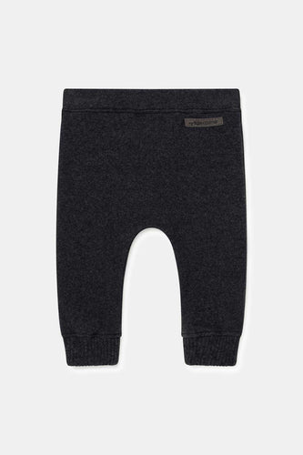 Dark Grey Organic Knit Baby Pant