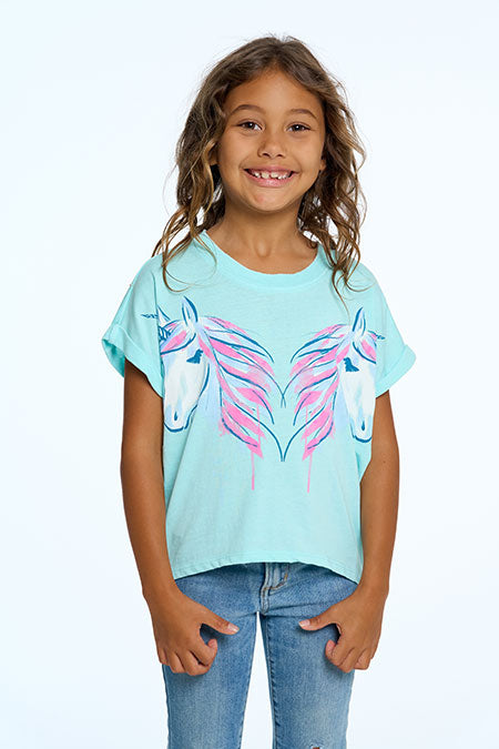 Unicorn Hi Low Boxy Tee