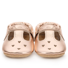 Load image into Gallery viewer, Rose Gold Mary Jane Moccasins