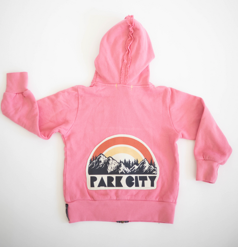 Pink Park City Mountain Rainbow Hoodie