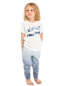 White Snowfall Crew Neck Short Sleeve Tee