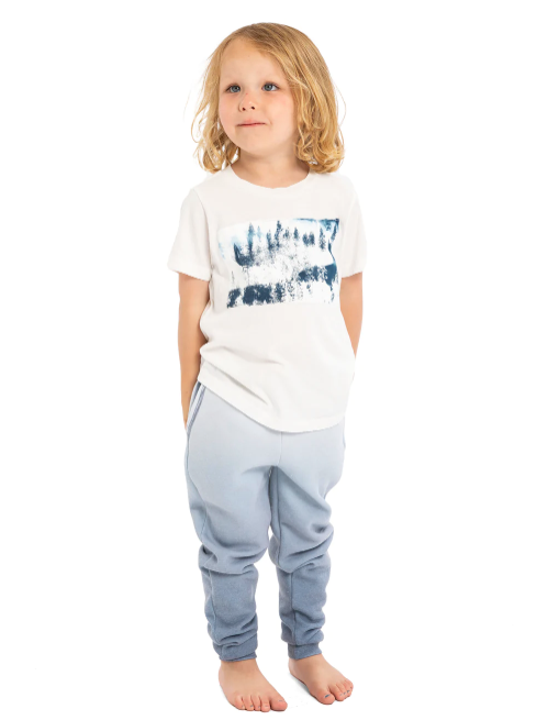White Snowfall Crew Neck Short Sleeve Tee