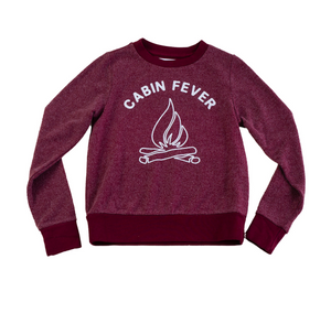 Scarlet Cabin Fever Hacci Pullover