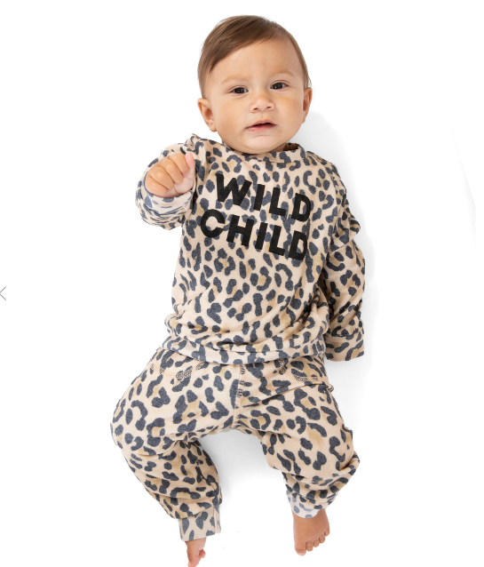 Cheetah Baby Hacci Jogger