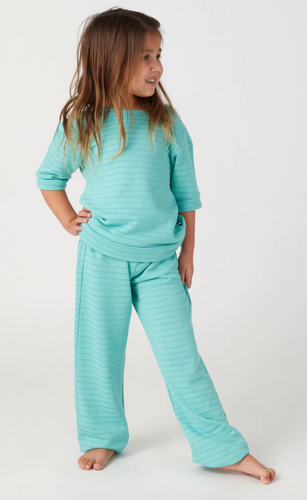 Pool Tonal Stripe Wide Leg Pant
