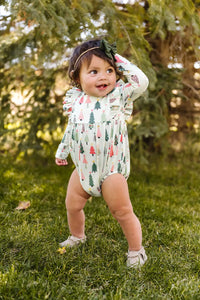 Green Christmas Leah Romper