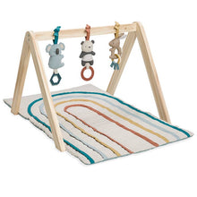 Load image into Gallery viewer, Rainbow Wooden Play Gym Set