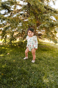 Green Christmas Leah Romper