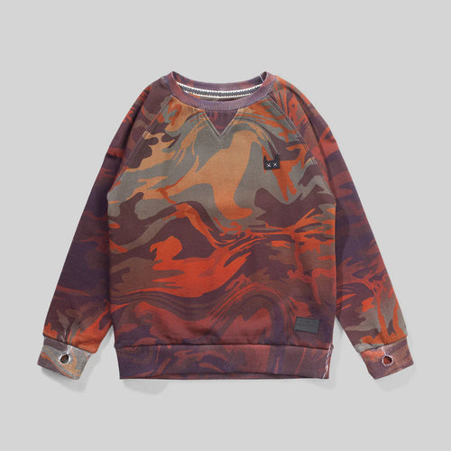 Camo Swirl Crew Sweatshirt