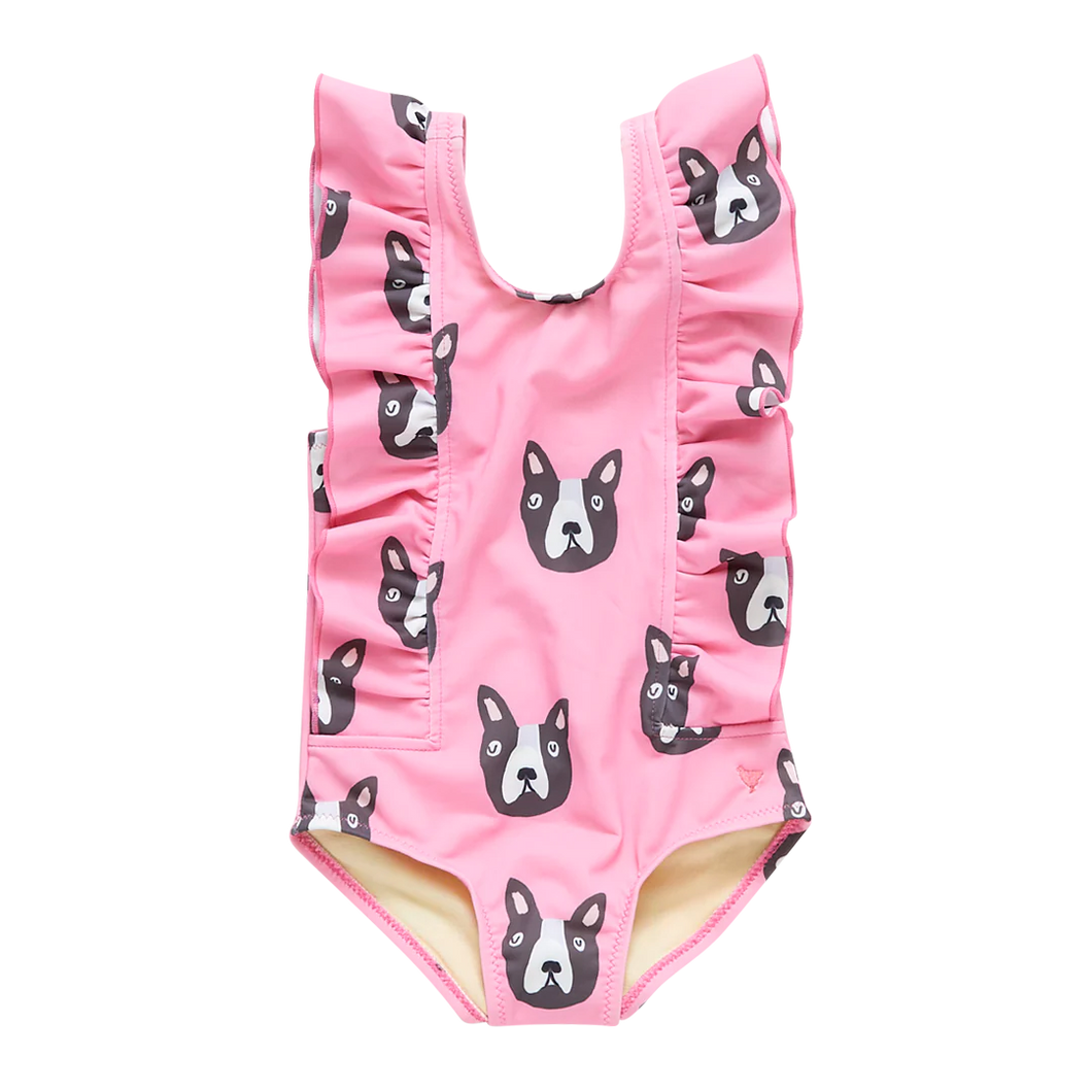Katniss Pink Boston Terrier Suit