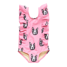 Load image into Gallery viewer, Katniss Baby Pink Boston Terrier Suit