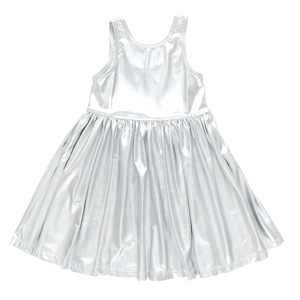 Silver Liza Lamé Dress