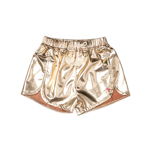 Millie Gold Metallic Short