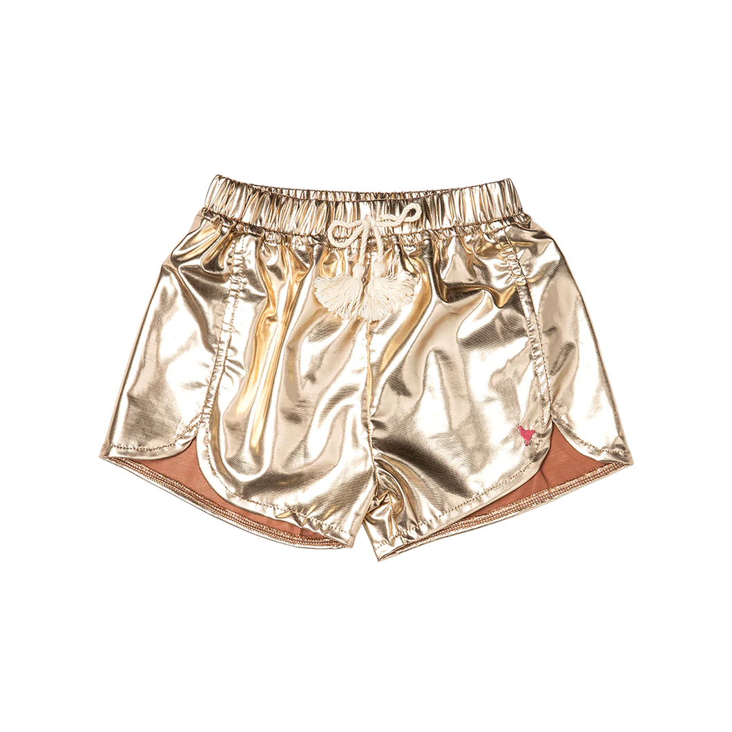 Millie Gold Metallic Short