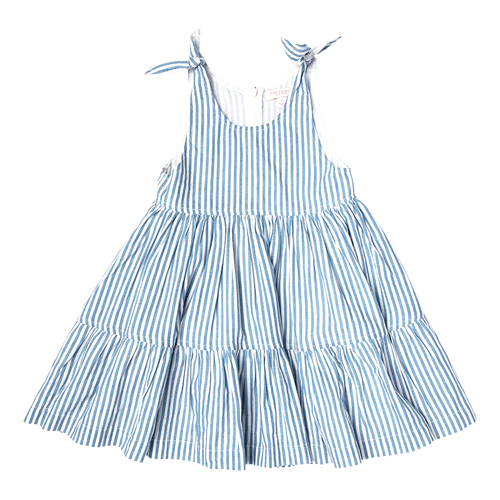 Blue Skinny Stripe Taylor Dress