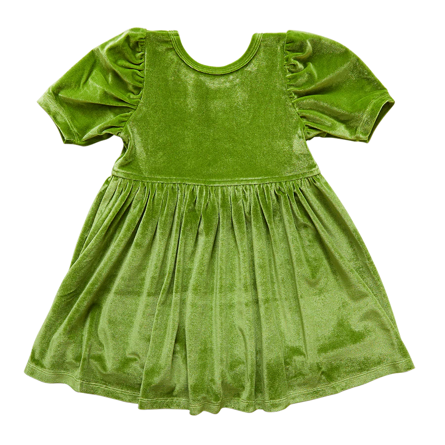 Lime Green Velour Laurie Dress
