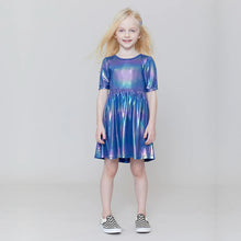 Load image into Gallery viewer, Iridescent Blue Laurie Dress