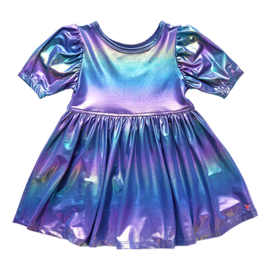 Iridescent Blue Laurie Dress