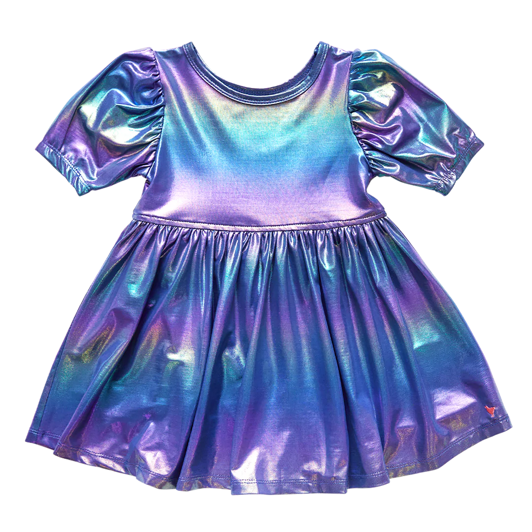 Iridescent Blue Laurie Dress