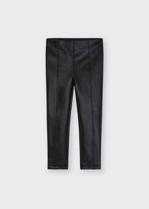 Black Faux Leather Leggings