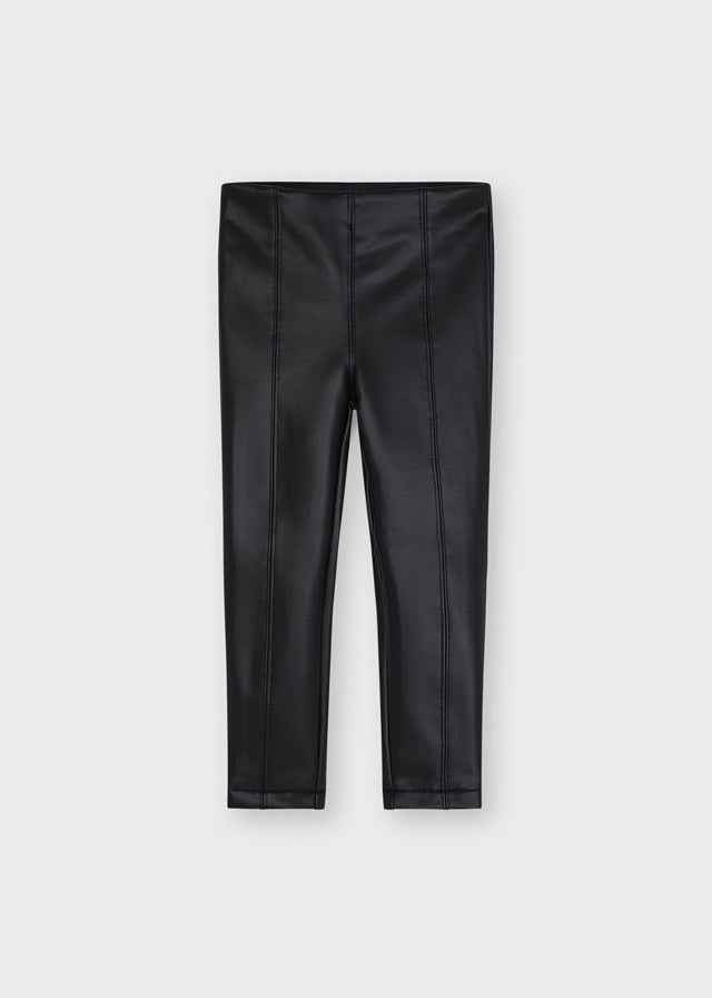 Black Faux Leather Leggings