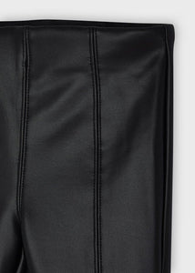 Black Faux Leather Leggings