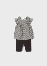 Load image into Gallery viewer, Black Plaid Baby Set