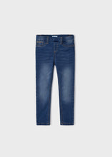 Load image into Gallery viewer, Medium Wash Girls Pull On Denim Pant