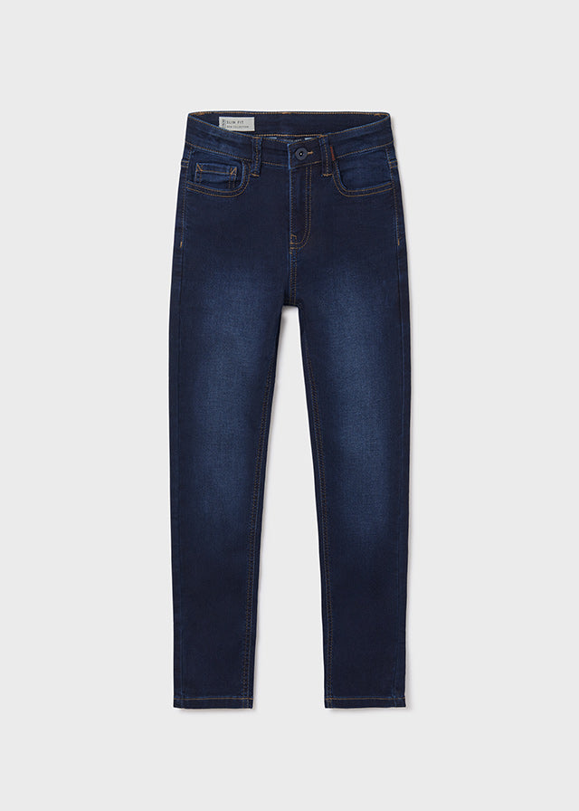 Dark Slim Fit Boys Denim Pant