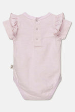 Load image into Gallery viewer, Light Pink Slub Ruffle Baby Bodysuit