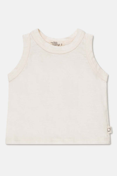 Ivory Slub Baby Tank