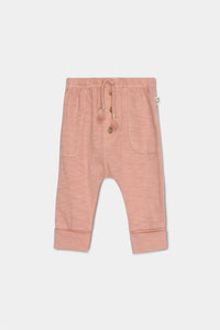 Peach Slub Baby Pant
