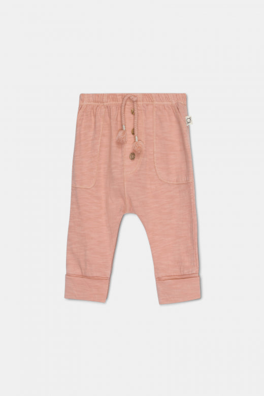Peach Slub Baby Pant