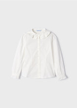 Load image into Gallery viewer, Off White Poplin Collared Blouse