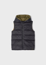 Load image into Gallery viewer, Black Moss Reversible Puffy Vest