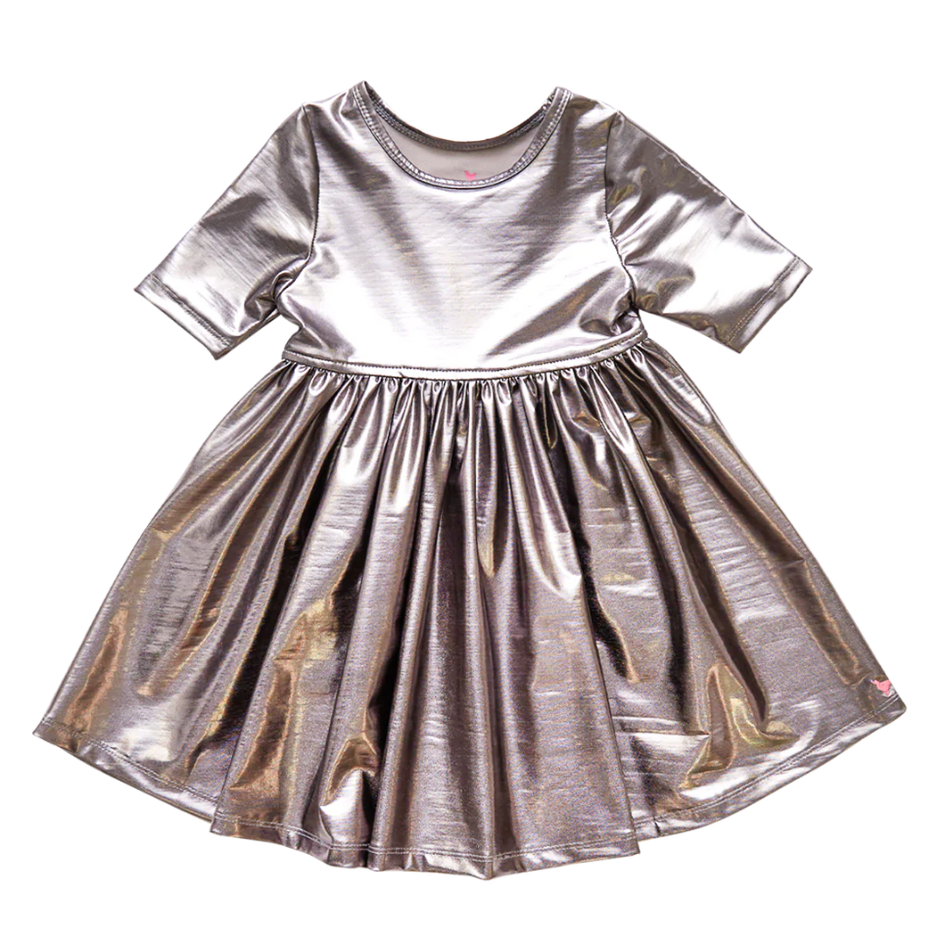 Silver Lamé Steph Dress