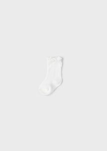 Off-White Bow Knee High Socks