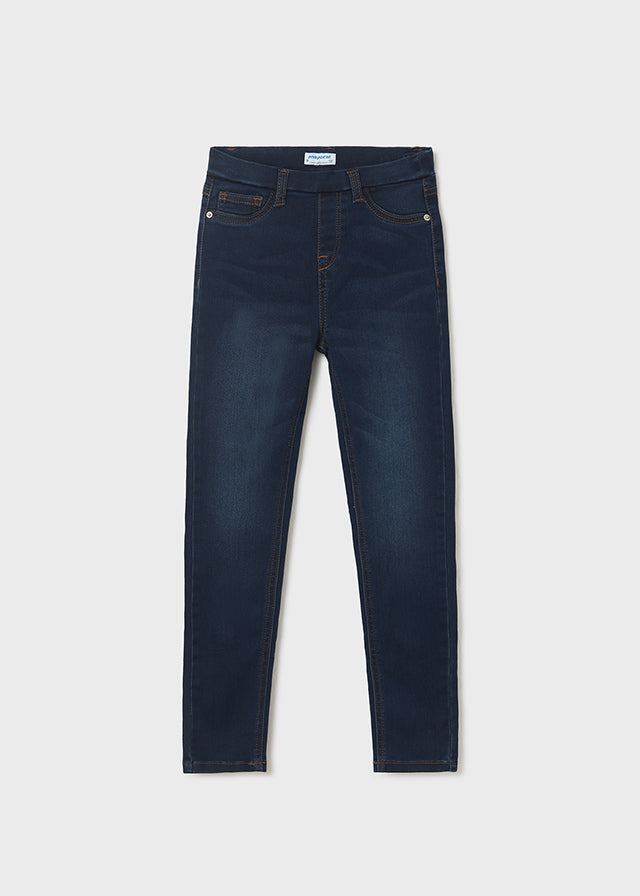 Dark Wash Tween Pull On Denim Pant
